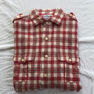 Brooks Brothers Irish linen long sleeve shirt M